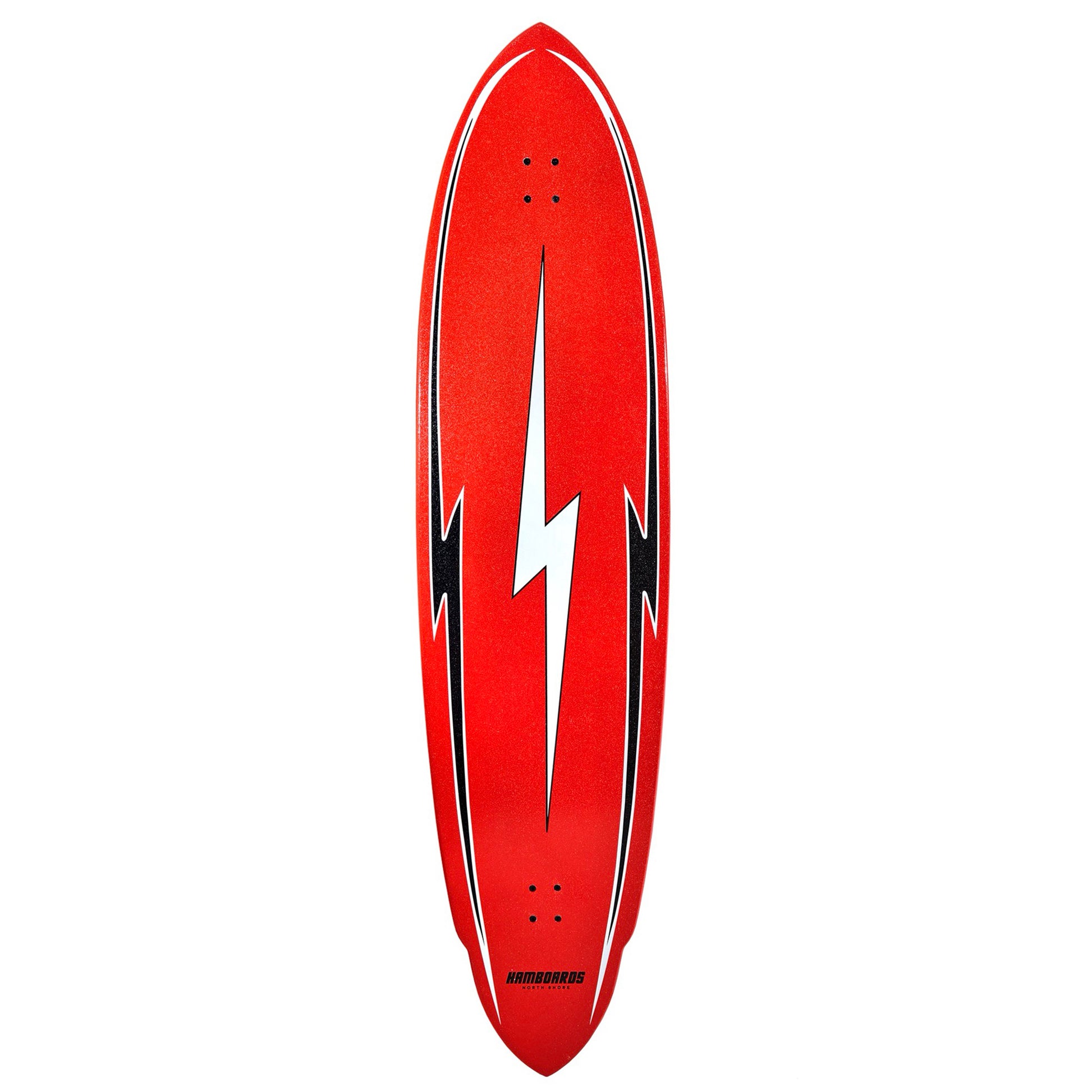 5'7'' The Pinger - North Shore Red - Deck Only - Hamboards UK