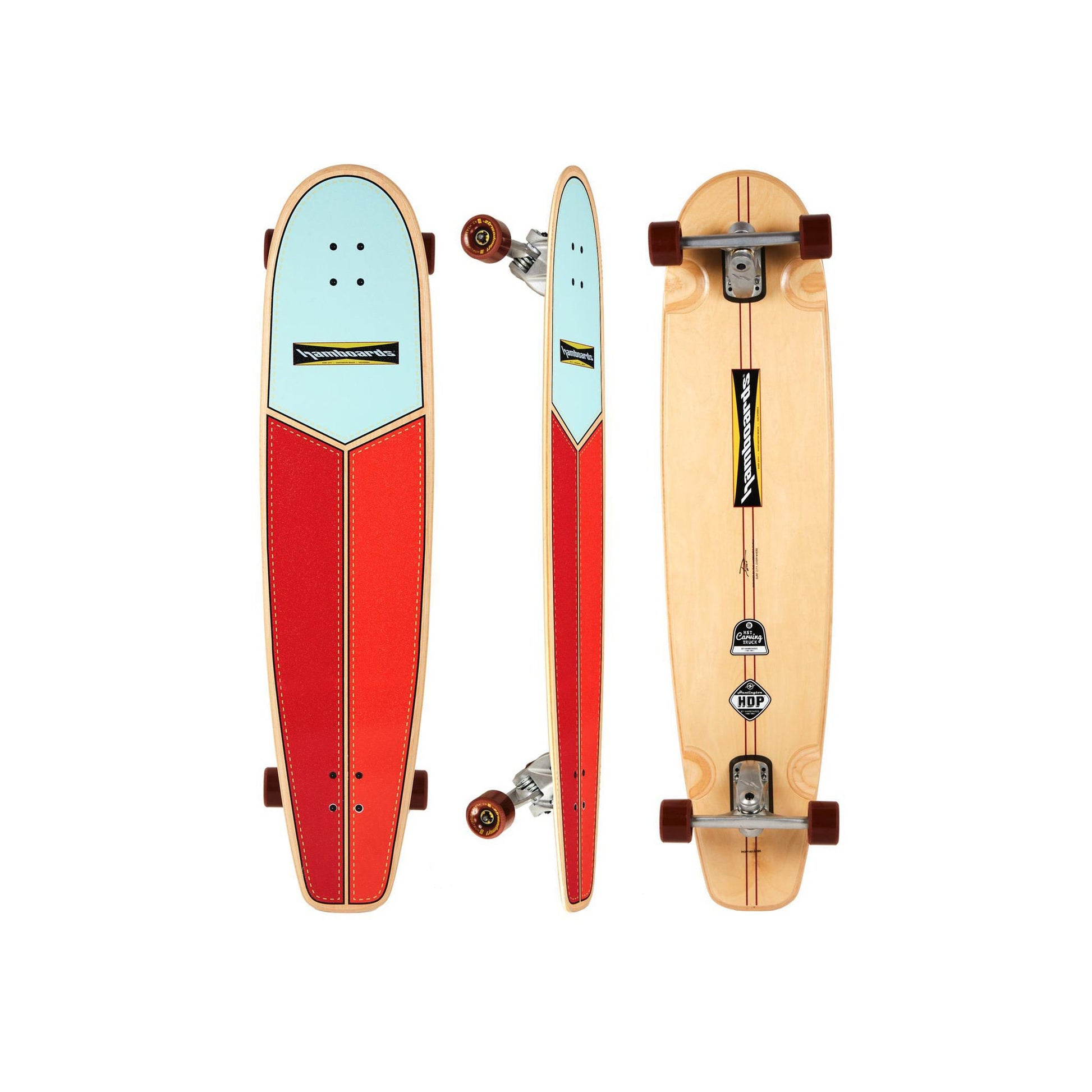 45" The Huntington Hop - Light Blue/Orange/Red - Hamboards UK