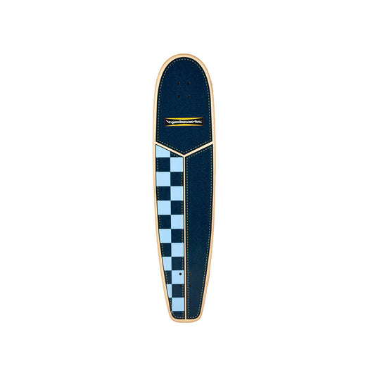 45" The Huntington Hop - Navy/Light Blue Checkers - Deck Only - Hamboards UK