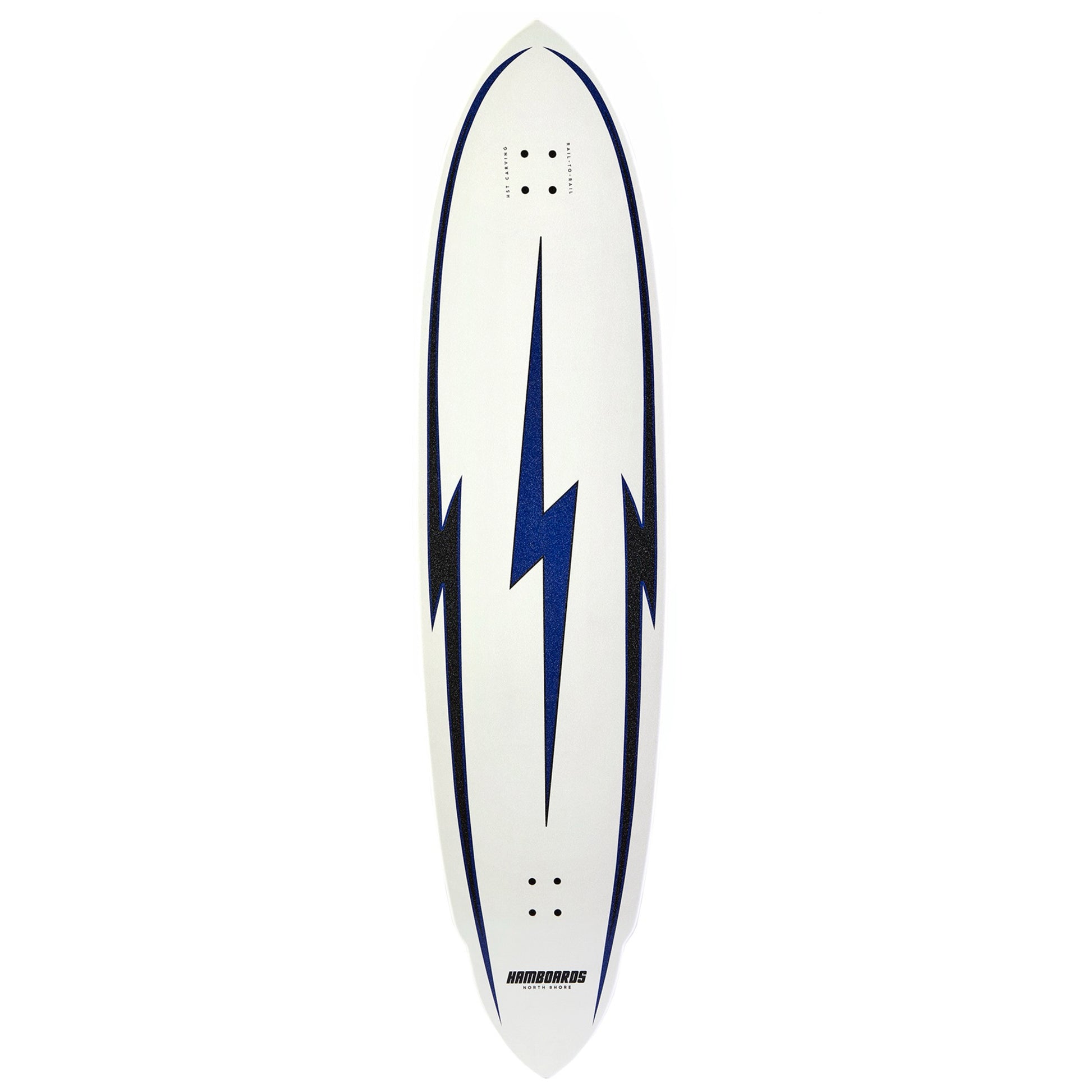 5'7'' The Pinger - North Shore White - Deck Only - Hamboards UK