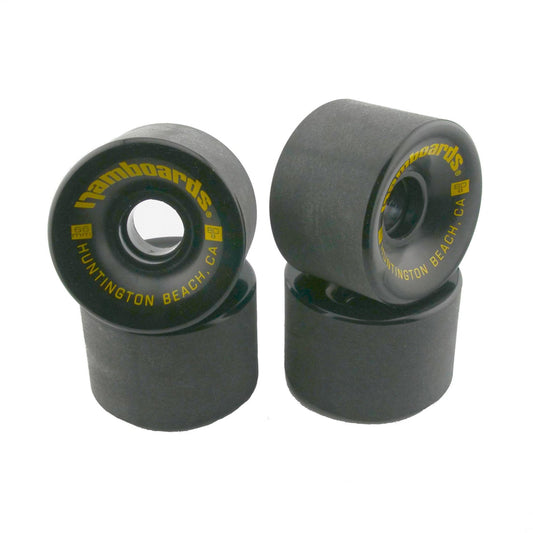 Black Wheels - 66mm 80A - Hamboards UK