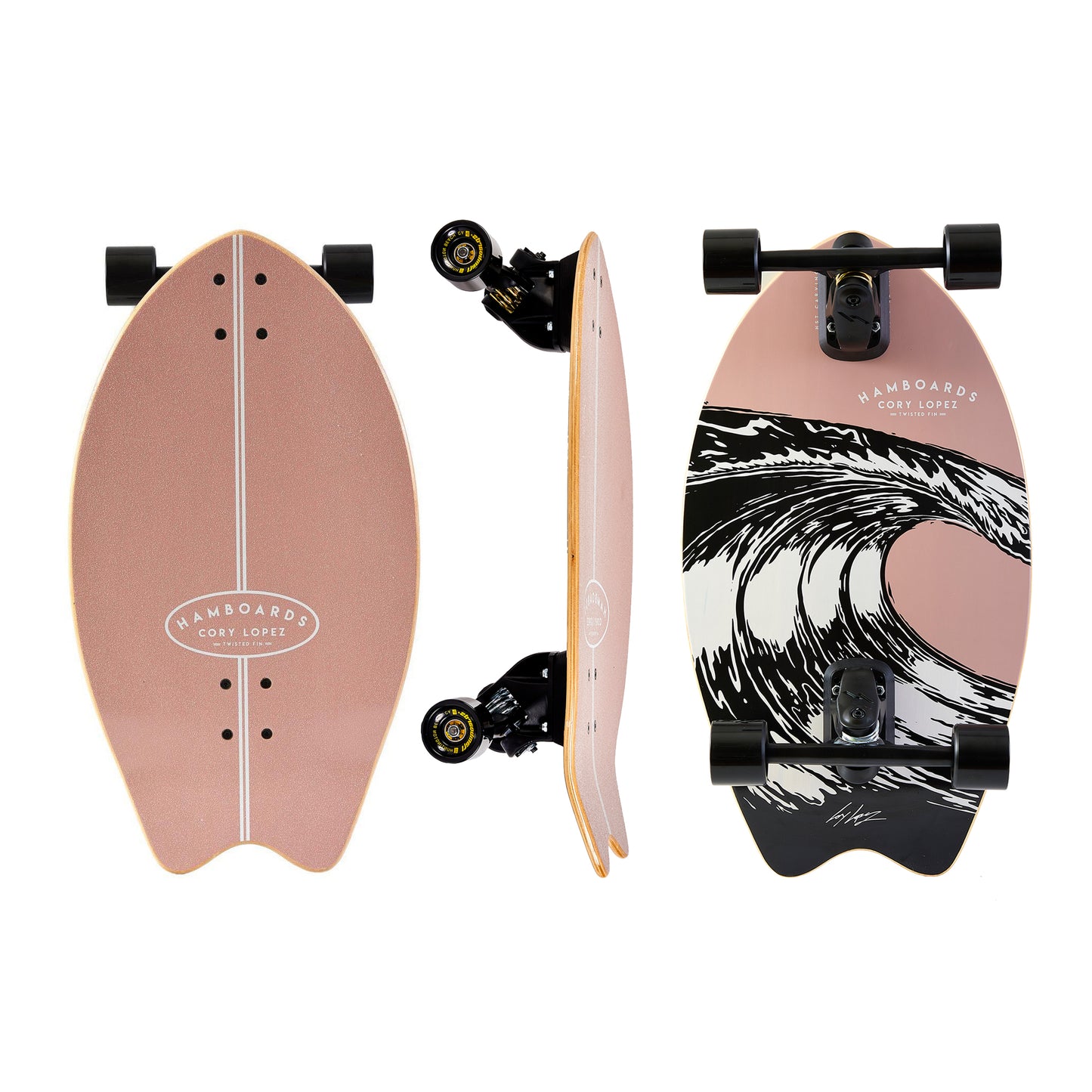 26" The Corey Lopez Twisted Fin - Pastel - Hamboards UK