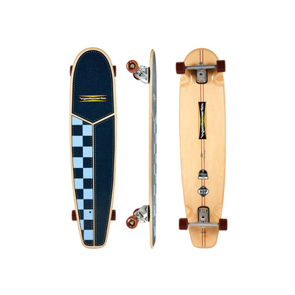 45" The Huntington Hop - Navy/Light Blue Checkers - Hamboards UK