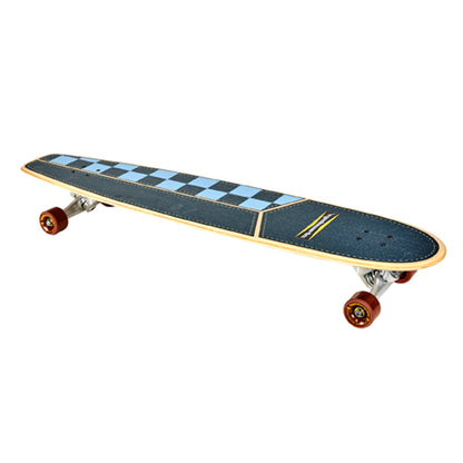 45" The Huntington Hop - Navy/Light Blue Checkers - Hamboards UK